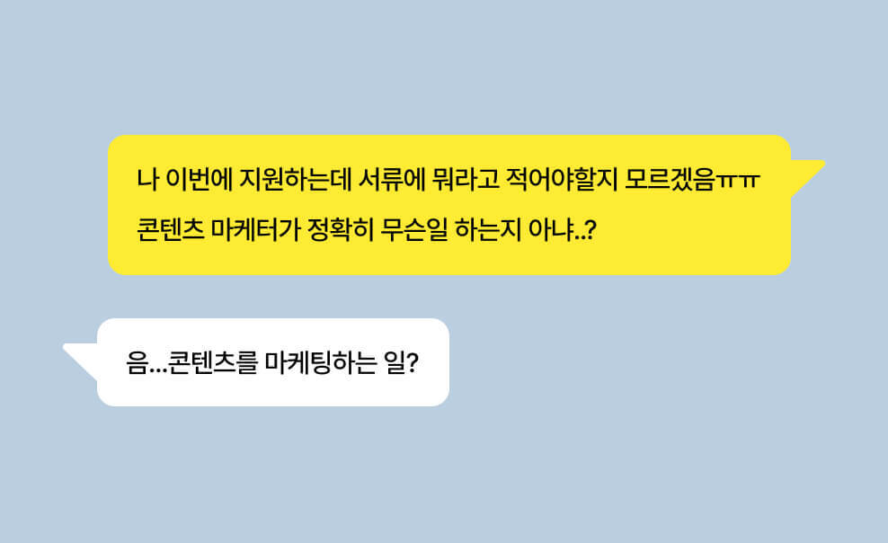 주변 말만 듣고 직무 고르기